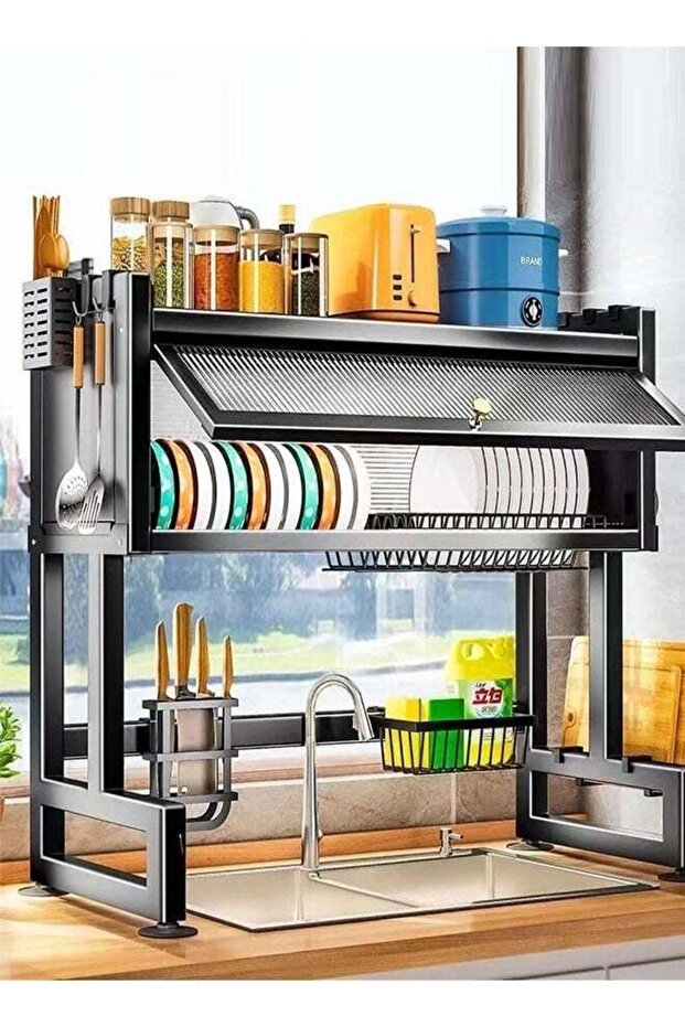 Heavy Duty Over The Sink Dish Drying Stand 3 Tier Large Dish Rack Over The Counter Dish Drying Rack