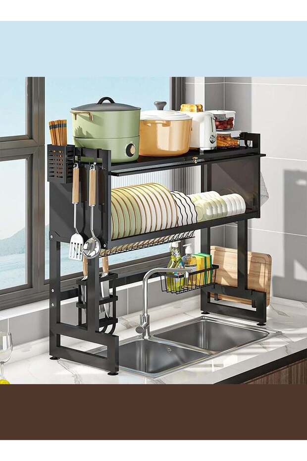 Over The Sink Dish Drying Rack - Cabinet Sink Rack - Over The Counter Dish Drying Rack for K