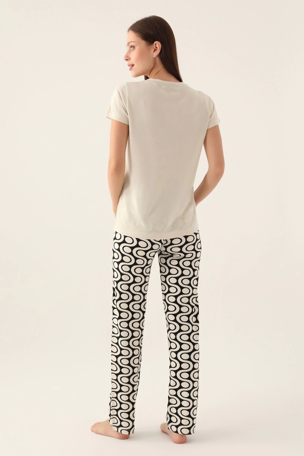 بدلة نسائية مزدوجة - عظم - 5