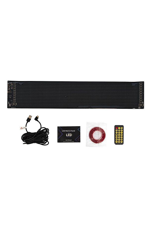 BİLGİNN TİCARET 16X64 37 CM RGB Lİ LED PANEL CAMA YAPIŞN TELOFON İLE KONTROL EDİLEN MATRİX LED - 2