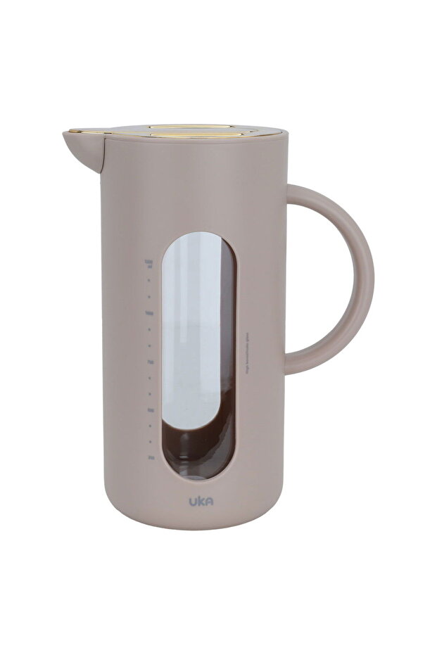 Saif Gallery Glass Jug, 1.5L - Beige