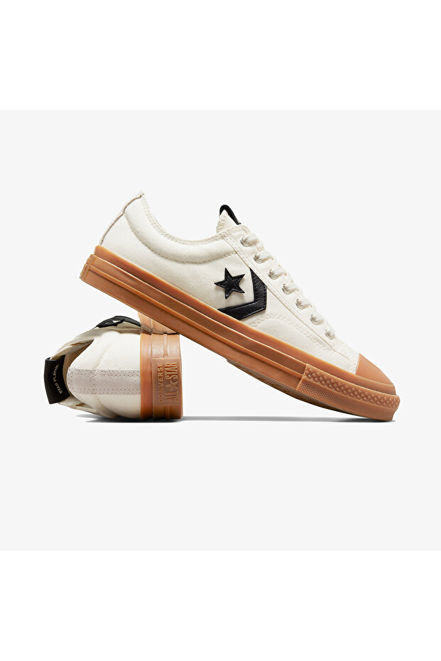 Converse Star Player 76 Unisex Krem Sneaker - 6