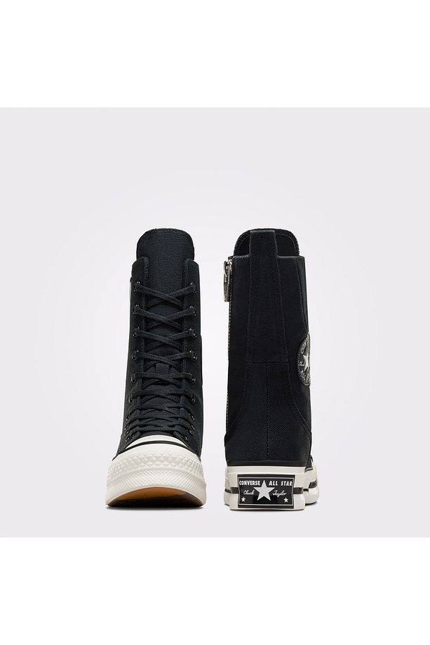 Chuck 70 Plus Unisex Siyah Platform Sneaker - 3