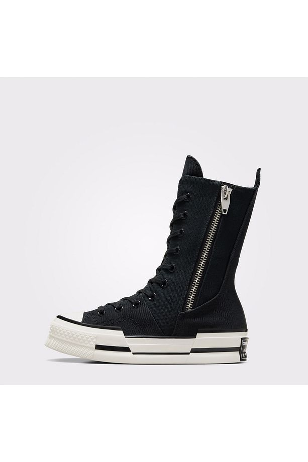 Chuck 70 Plus Unisex Siyah Platform Sneaker - 6