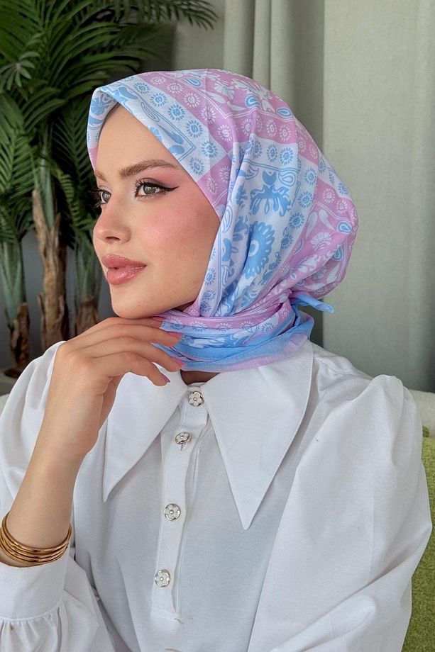 Nisa Soft Eşarp Bebe Mavi - 3