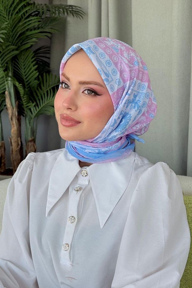 Nisa Soft Eşarp Bebe Mavi - 2