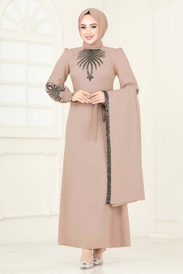 Yelekli Abiye Elbise Takım ASM2758 Vizyon - 2