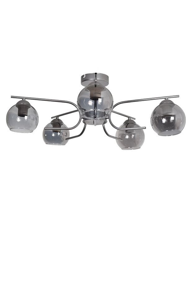 Aloha Modern Tasarım Salon Yatak Odası Mutfak Eskitme Renk Camlı 5 li Avize - 2