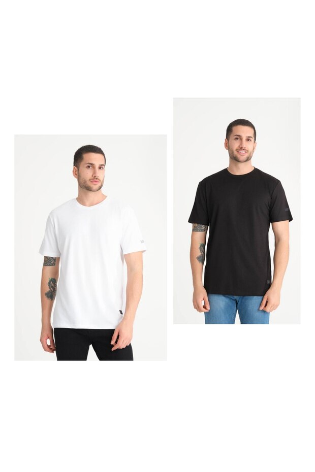 2’li Basic Regular Fit T-shirt - 1