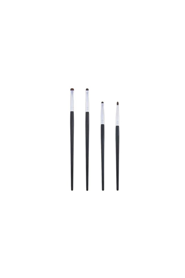 1 set of 4 pcs 1 Set Of 4 Black Eye Detail Makeup Brushes Pony Hair Precision Eye Shadow Lying Silkw