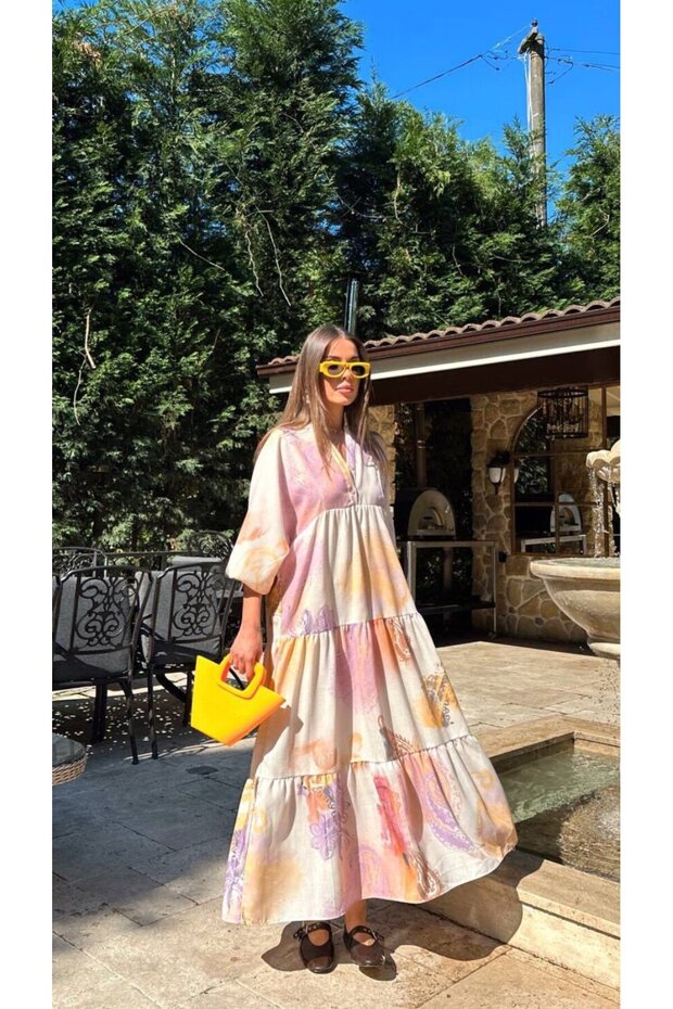 Sari Bohem Linen Dress-M