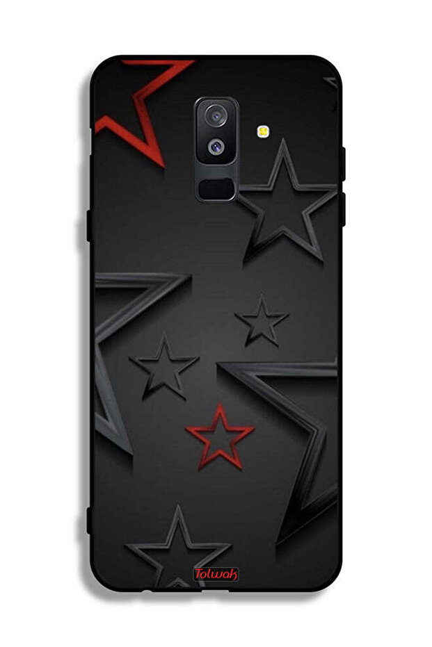 غطاء حماية لهاتف Samsung Galaxy A6 Plus (2018) بنقشة نجوم