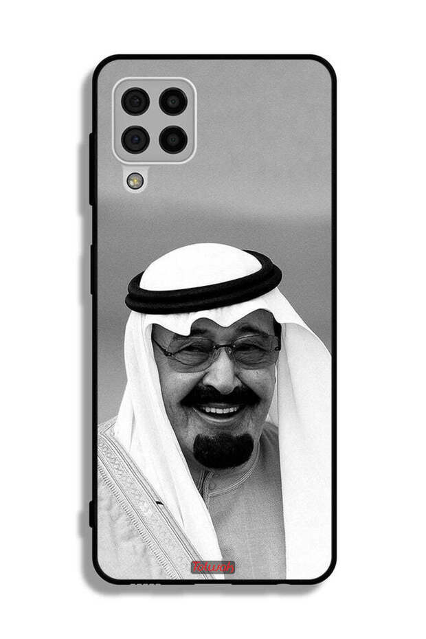 غطاء حماية لهاتف سامسونج جالاكسي A22 4G صورة الملك عبد الله مبتسمًا