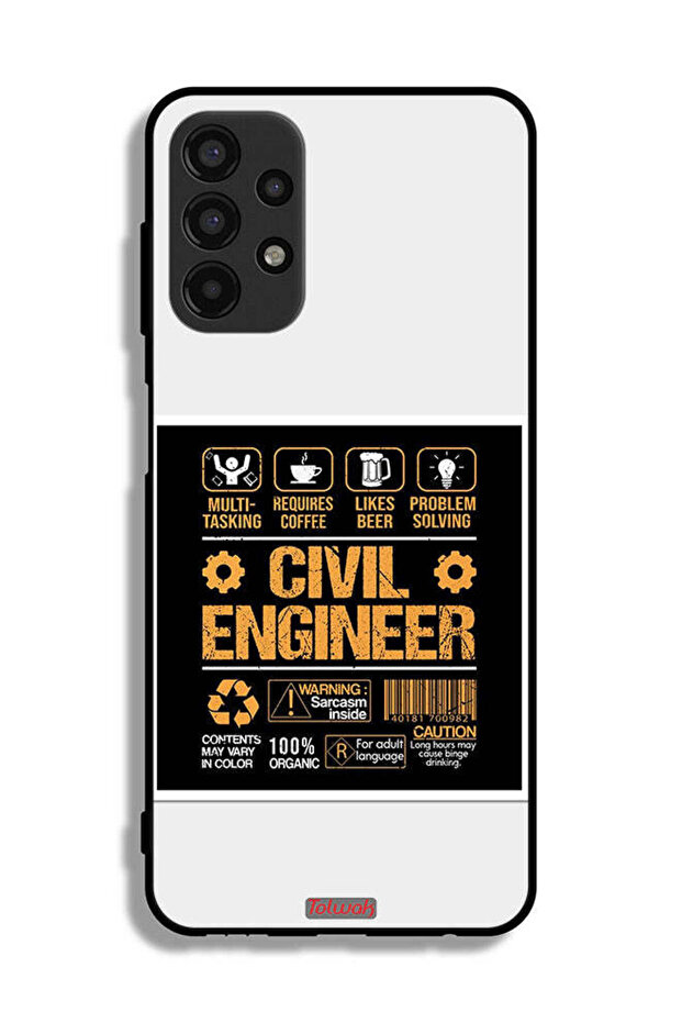 Samsung Galaxy A13 4G Protective Case Cover Civil Engineer Sticker