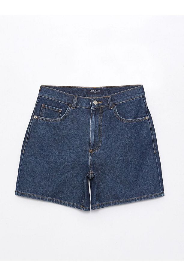 Indigo Bermuda Fit Kadın Jean Şort - 6