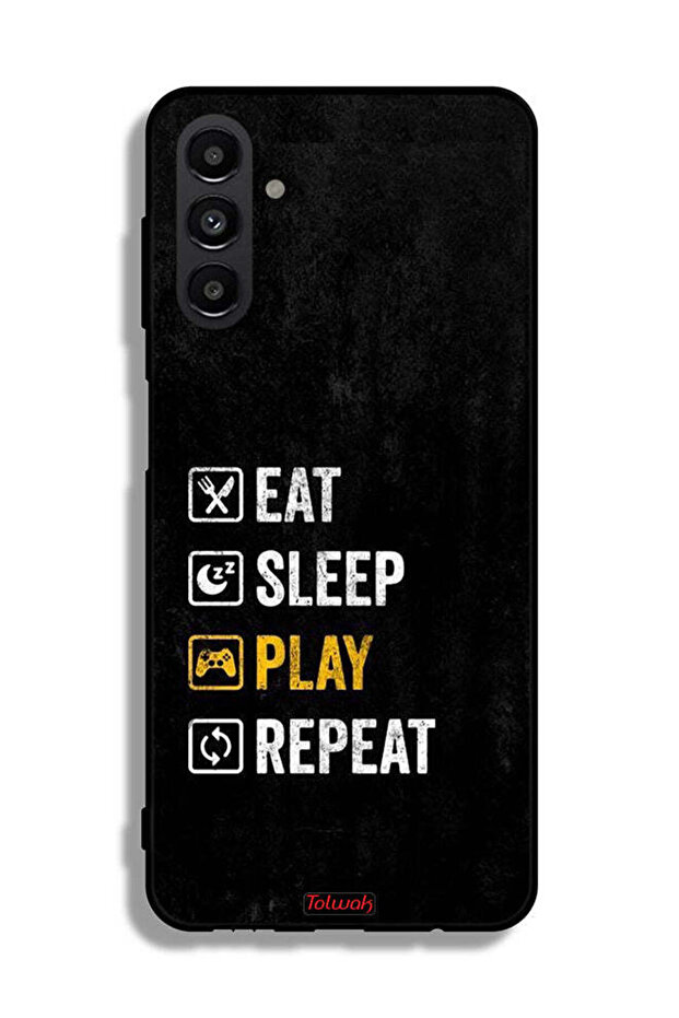 غطاء الحماية Samsung Galaxy A04s Samsung Galaxy A04s غطاء حماية يأكل وينام ويلعب ويكرر اللعب