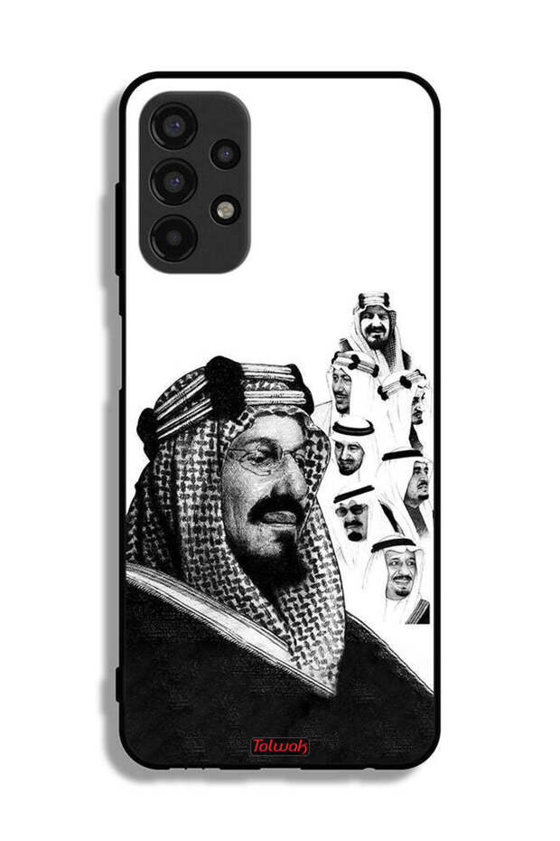 Samsung Galaxy A13 4G Protective Case Cover Kings Of Saudi Arabia BW Poster Art