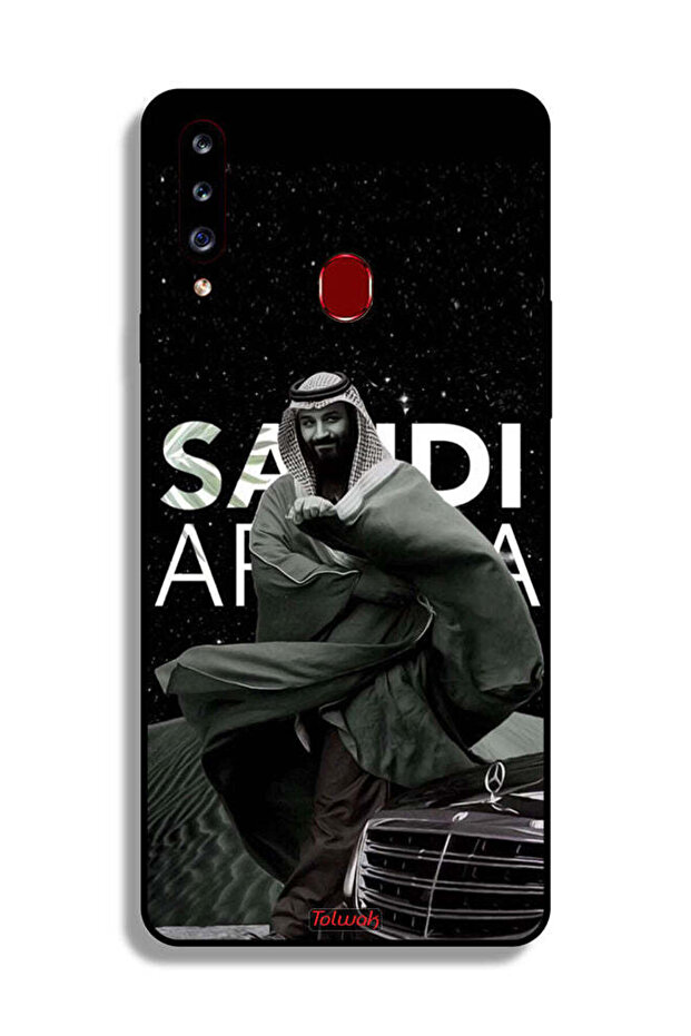 غطاء حماية لهاتف سامسونج جالكسي A20s ولي العهد الأمير محمد بن سلمان