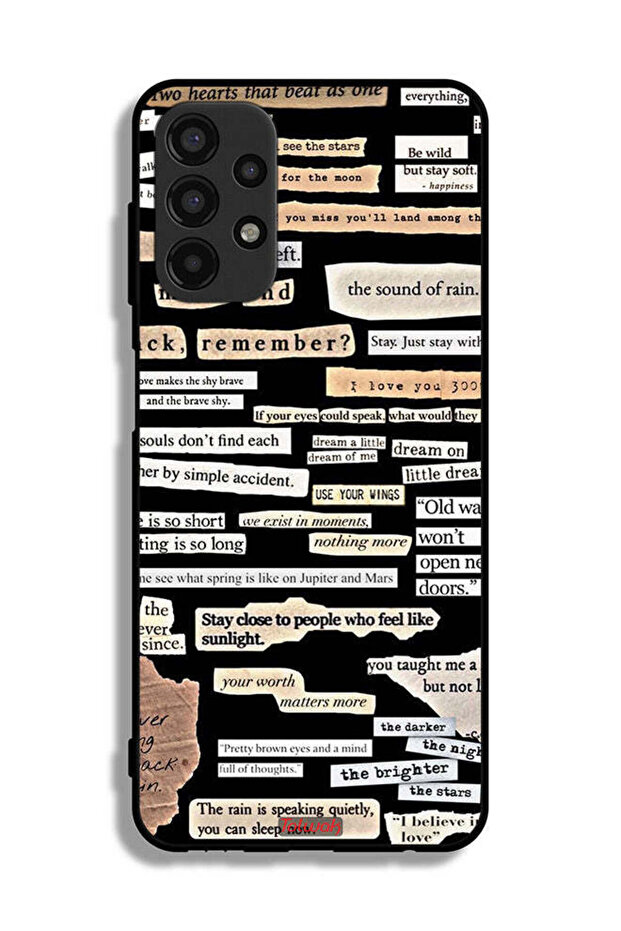 Samsung Galaxy A13 4G Protective Case Cover Quotes Stickers