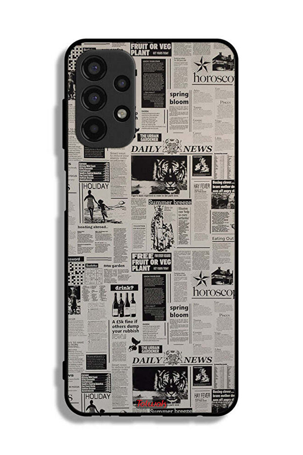 Samsung Galaxy A13 4G Protective Case Cover Newspaper Recording