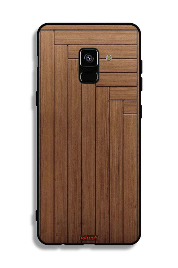 غطاء حماية لهاتف Samsung Galaxy A8 Plus (2018) بنمط باب