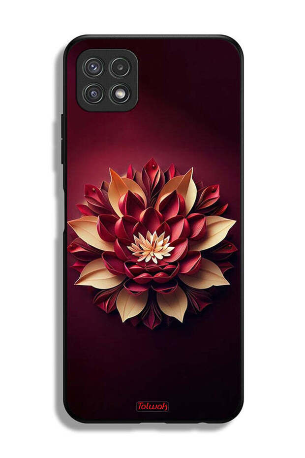 Samsung Galaxy A22 5G Protective Case Cover Flower Abstract Design