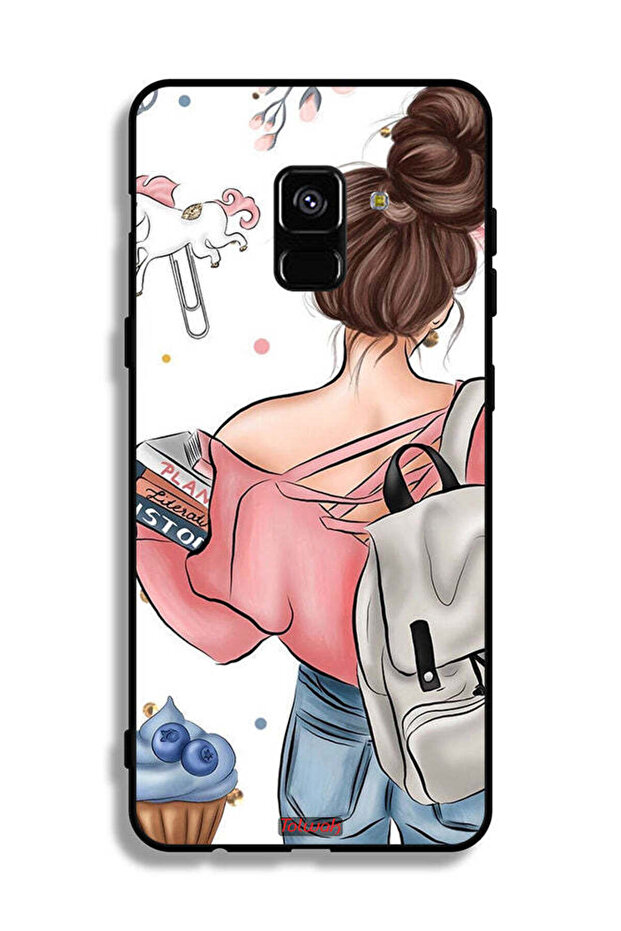 غطاء حماية لهاتف Samsung Galaxy A8 Plus (2018) مطبوع عليه Books In Hands
