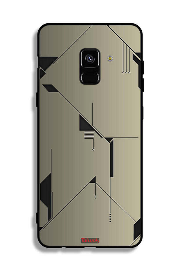 غطاء حماية لهاتف Samsung Galaxy A8 Plus (2018) بتصميم تجريدي بسيط من الفن الرقمي