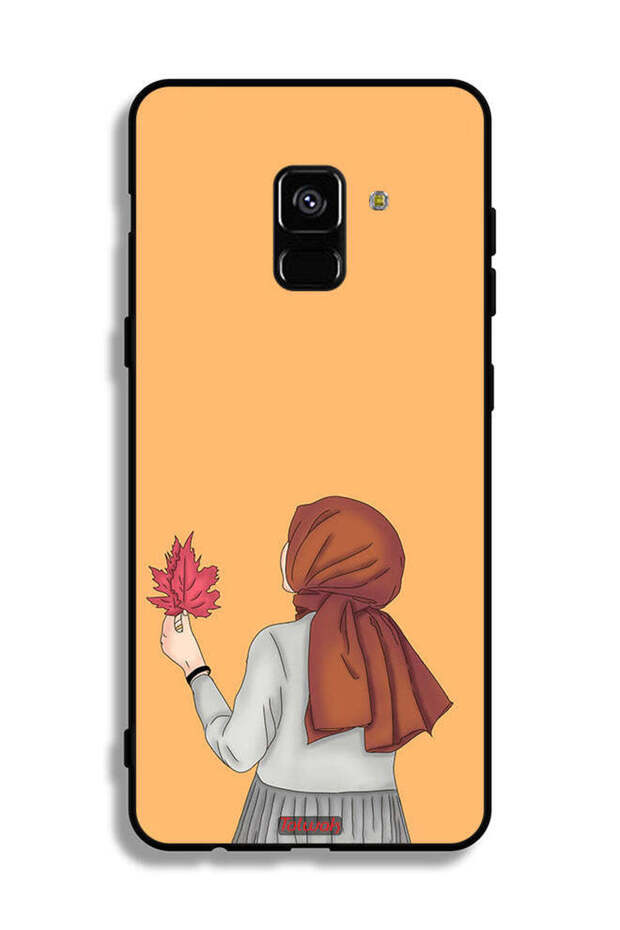 غطاء حماية لهاتف Samsung Galaxy A8 Plus (2018) يحمل ورقة شجر