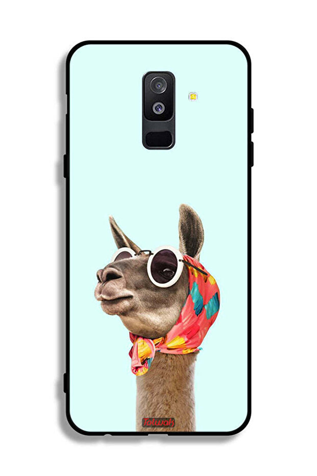 غطاء حماية لهاتف Samsung Galaxy A6 Plus (2018) بتصميم جمل أنيق ولطيف