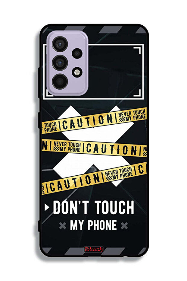 Samsung Galaxy A52 Protective Case Cover Caution Never Touch My Phone