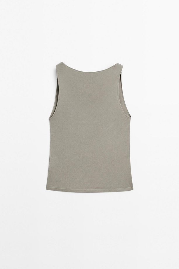 Drape yaka %100 pamuklu top - 7