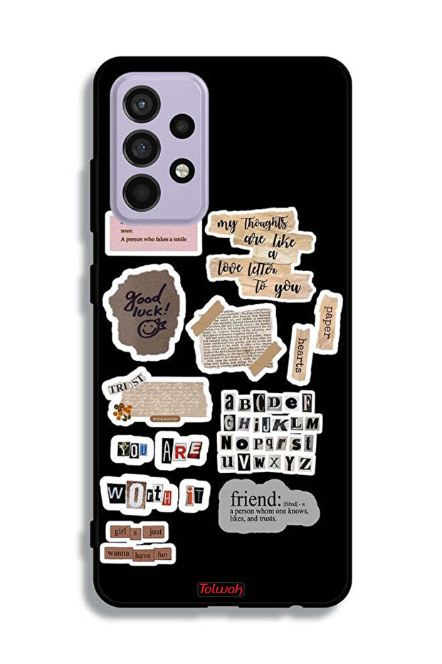 Samsung Galaxy A52s 5G Protective Case Cover Good Luck Quotes Stickers