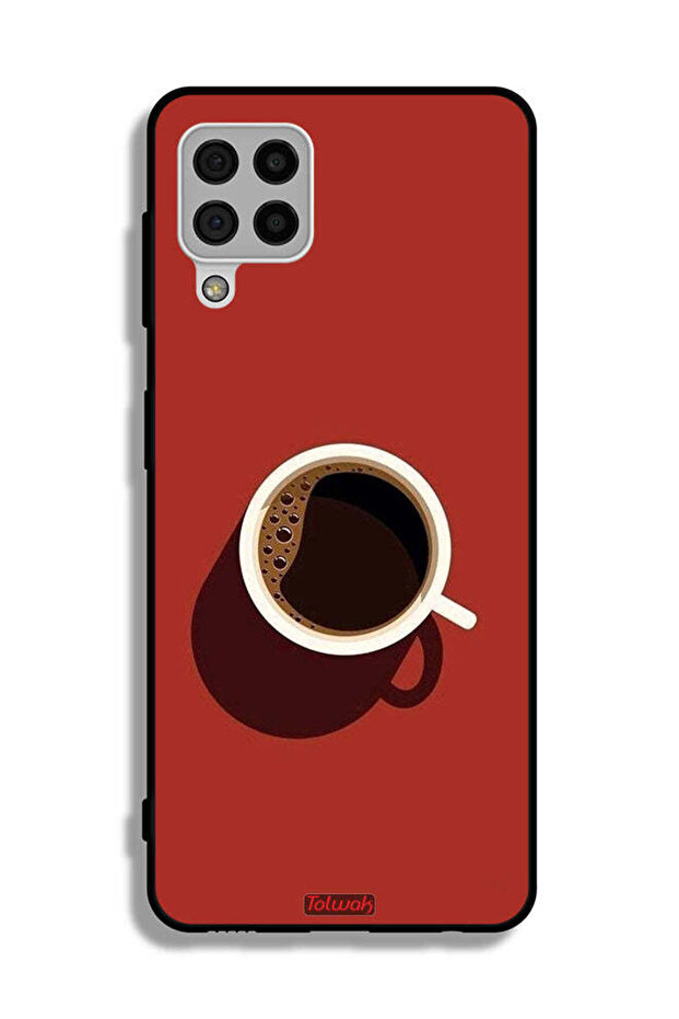 Samsung Galaxy A22 4G Protective Case Cover Coffee Cup Art