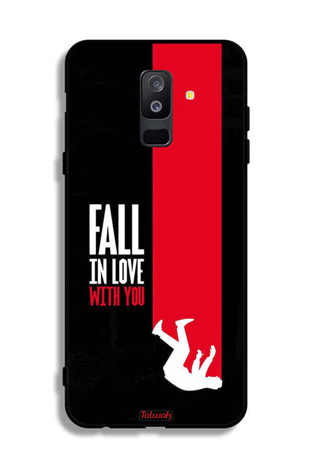 غطاء حماية لهاتف Samsung Galaxy A6 Plus (2018) بتصميم "Fall In Love With You"