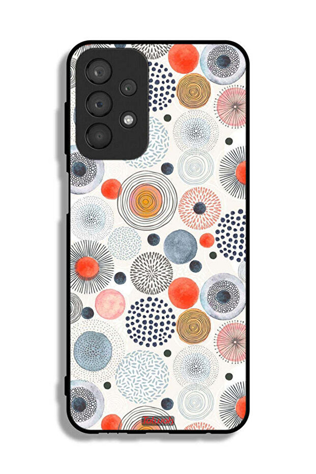 Samsung Galaxy A23 Protective Case Cover Cotton Flowers Pattern