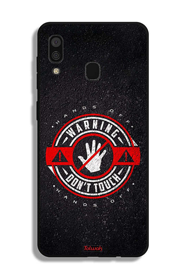 Samsung Galaxy A20 Protective Case Cover Warning Do Not Touch