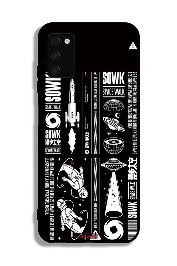 غطاء حماية لهاتف Samsung Galaxy A03s ملصق Sowk Space Walk