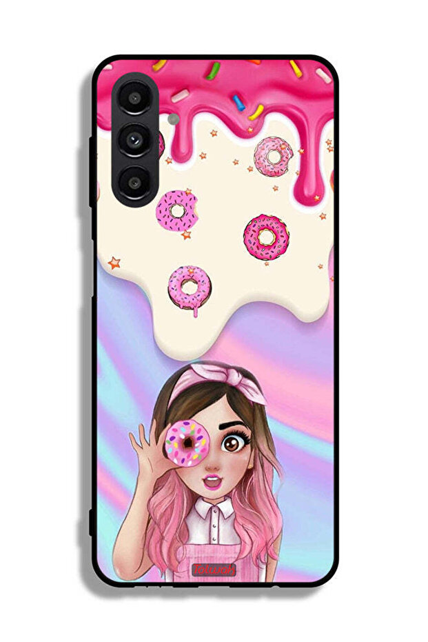 غطاء حماية لهاتف Samsung Galaxy A13 5G يحمل صورة دونات