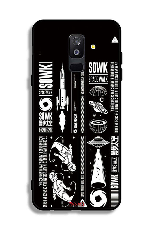 غطاء حماية لهاتف Samsung Galaxy A6 Plus (2018) ملصق Sowk Space Walk