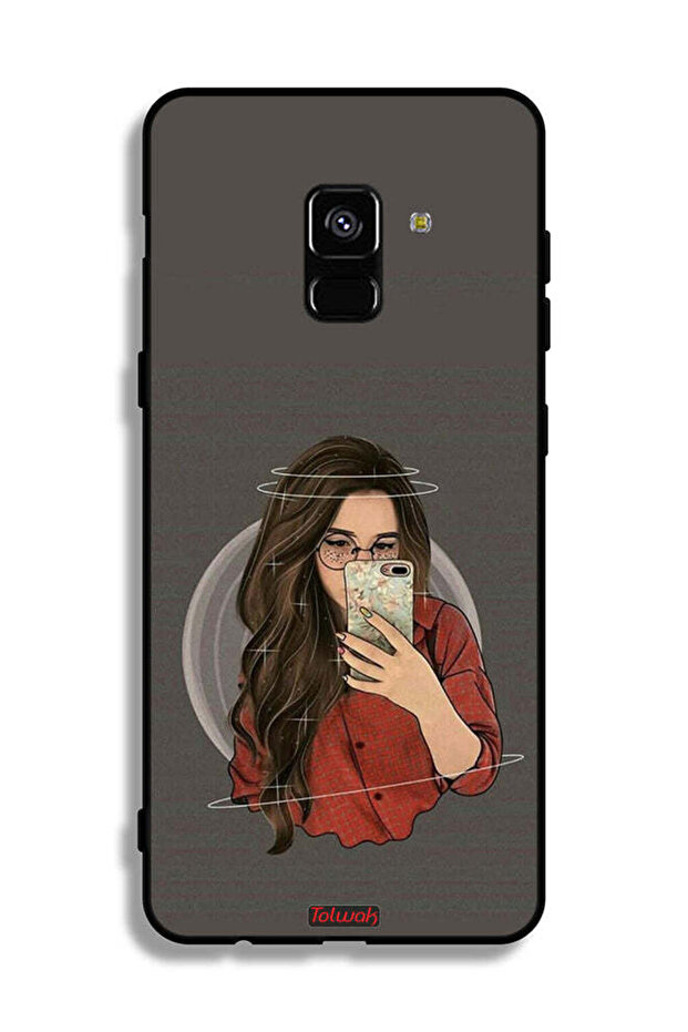 غطاء حماية لهاتف Samsung Galaxy A8 Plus (2018) لالتقاط صورة سيلفي