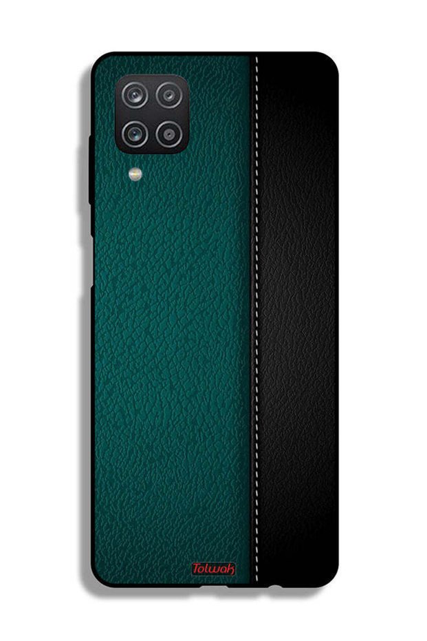 غطاء حماية جلدي بنمط لهاتف Samsung Galaxy A12