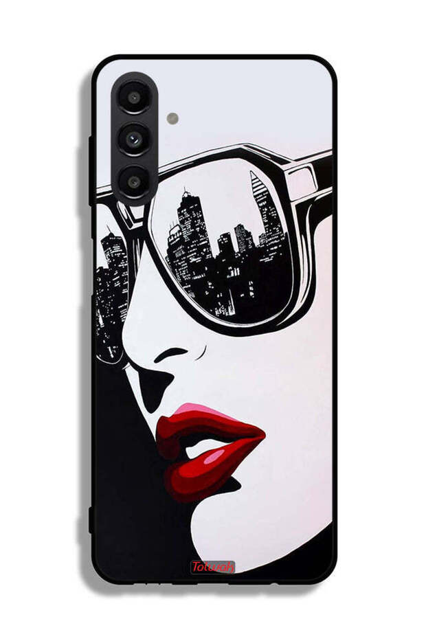 Samsung Galaxy A13 5G Protective Case Cover Girl Face Abstract Art