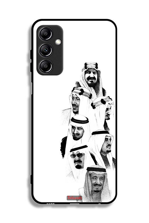 Samsung Galaxy A14 5G Protective Case Cover Saudi Kings Art B_W