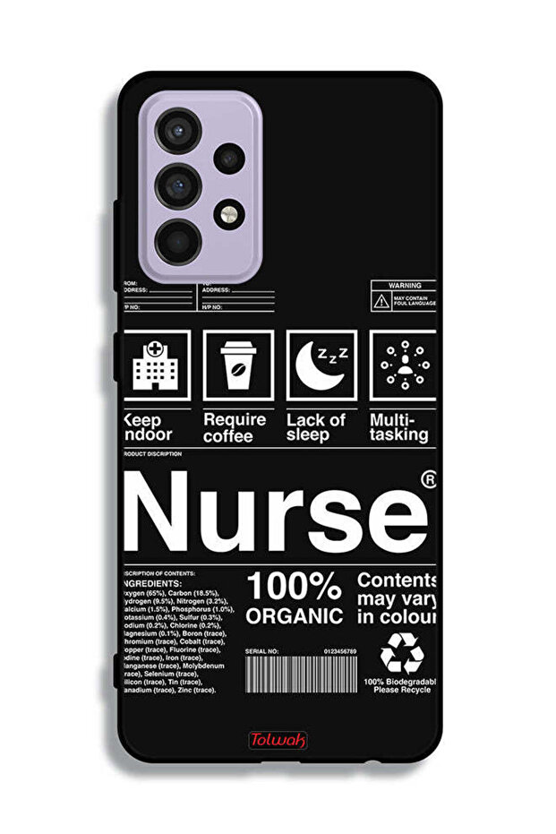 Samsung Galaxy A52 Protective Case Cover Nurse Sticker