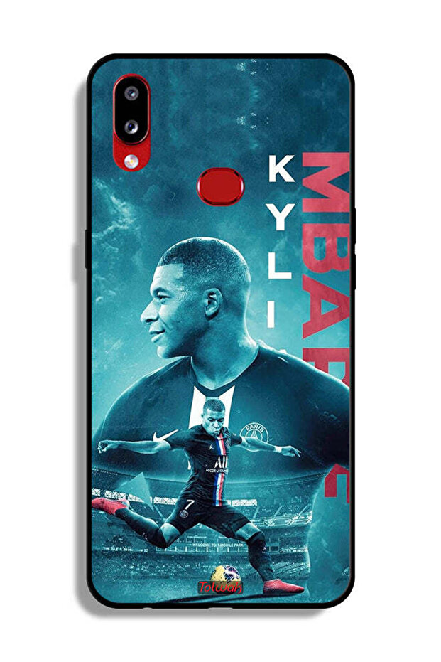 غطاء حماية لهاتف Samsung Galaxy A10s مع ملصق Mbappé