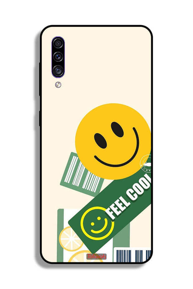 غطاء حماية لهاتف Samsung Galaxy A50s بملصق Feel Cool