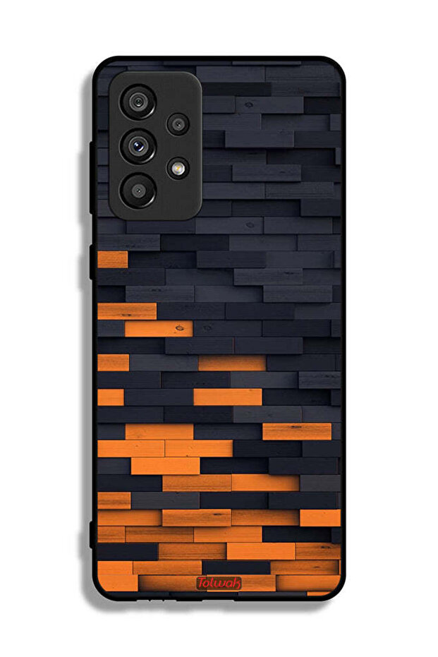 Samsung Galaxy A73 5G Protective Case Cover Wooden Wall