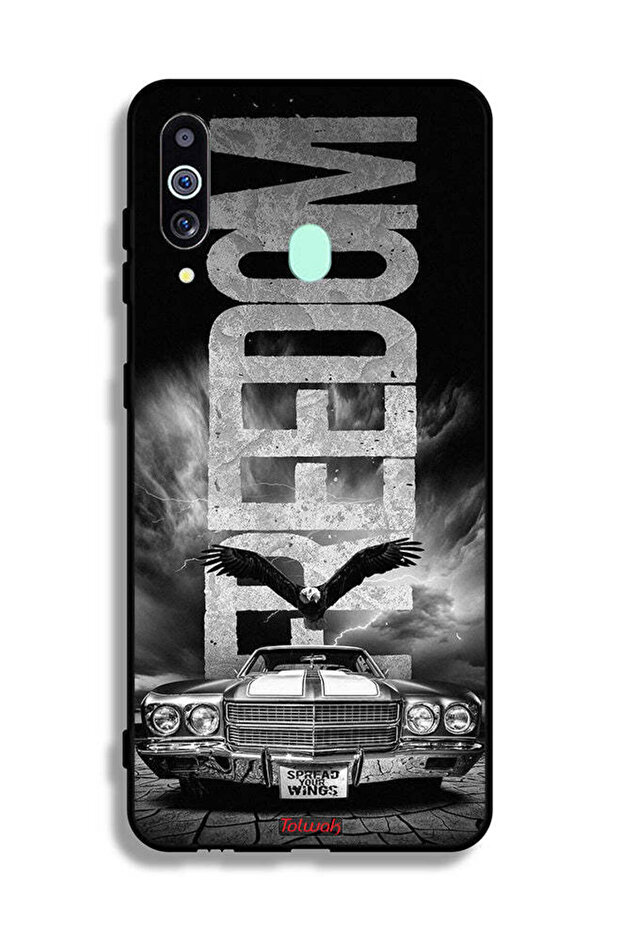 غطاء حماية لهاتف Samsung Galaxy A60 بتصميم Freedom Art