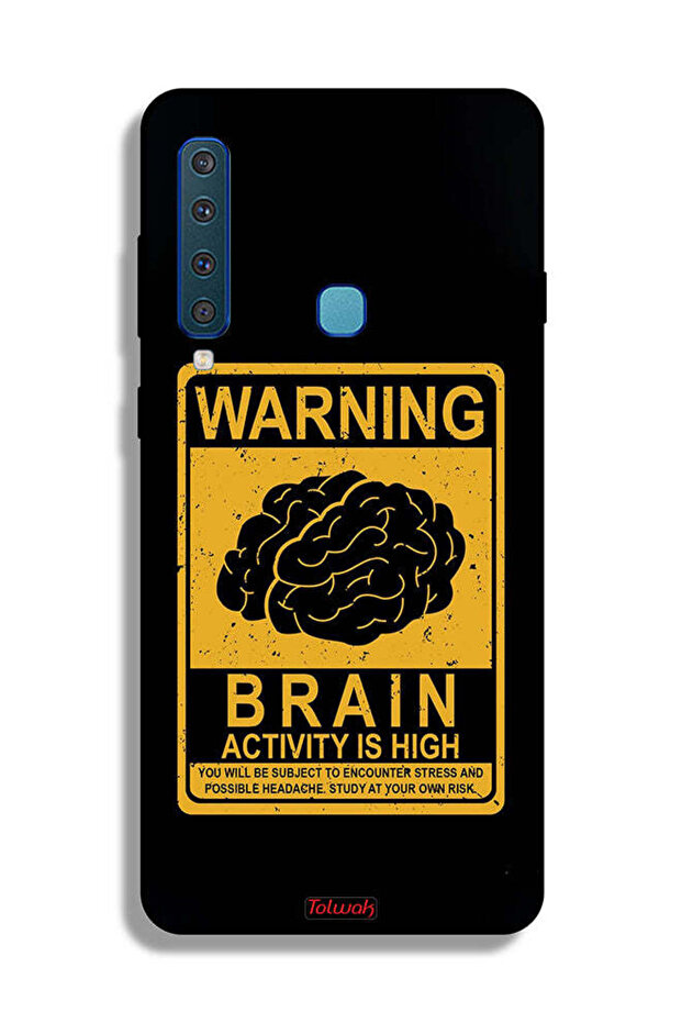 Samsung Galaxy A9 (2018) Protective Case Cover Warning Brain Activity Is High